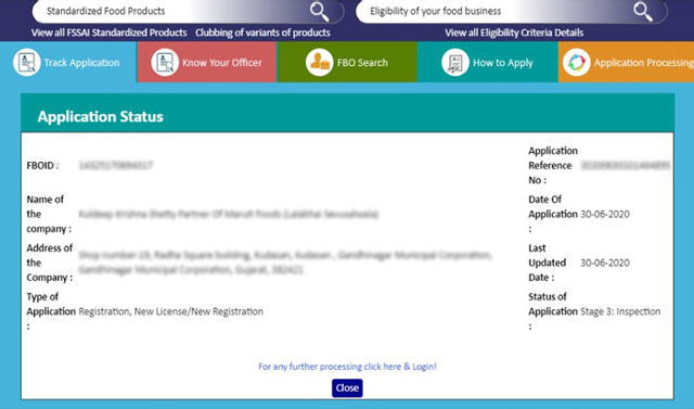 Application Rejected