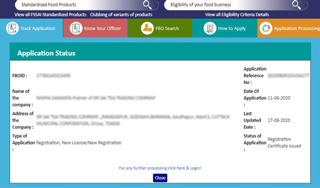 Registration Certificate Issued